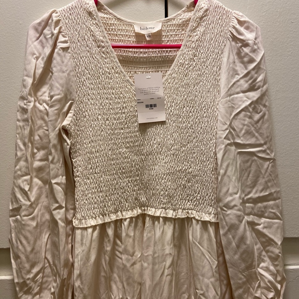 Bohme cream colored dress